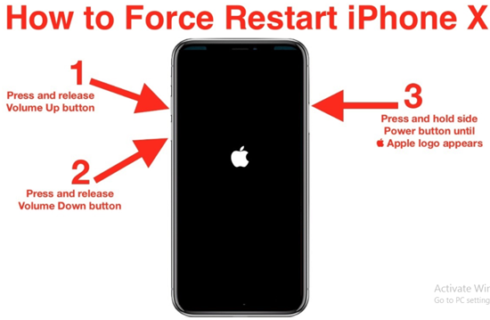 Force Restart your iPhone