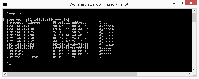 arp Command