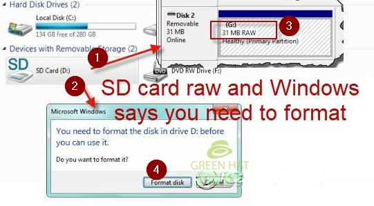 Format the TF Card & SD Card