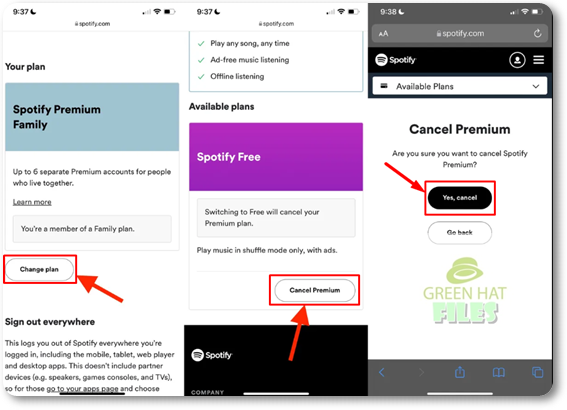 how to cancel spotify premium subscription on mobile 1