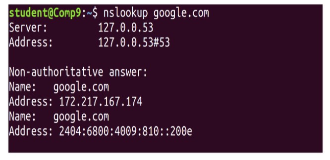 nslookup Command In Linux