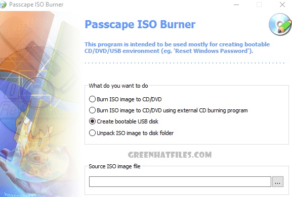 Passcape ISO Burner, Tools to Make Bootable USB Drive