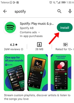 get spotify premium on mobile step 2