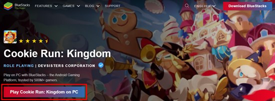 how to Download Cookie Run Kingdom PC on an Android Emulator step 2
