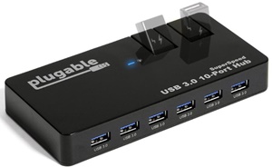 Plugable 10 Port USB 3.0 Hub